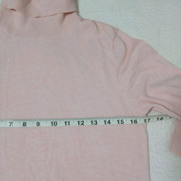 Tommy Hilfiger Jumper Womens M light pink Roll Neck Pullover long sleeve - Picture 11 of 13